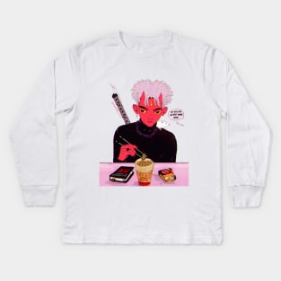 Antifa Demon Kids Long Sleeve T-Shirt